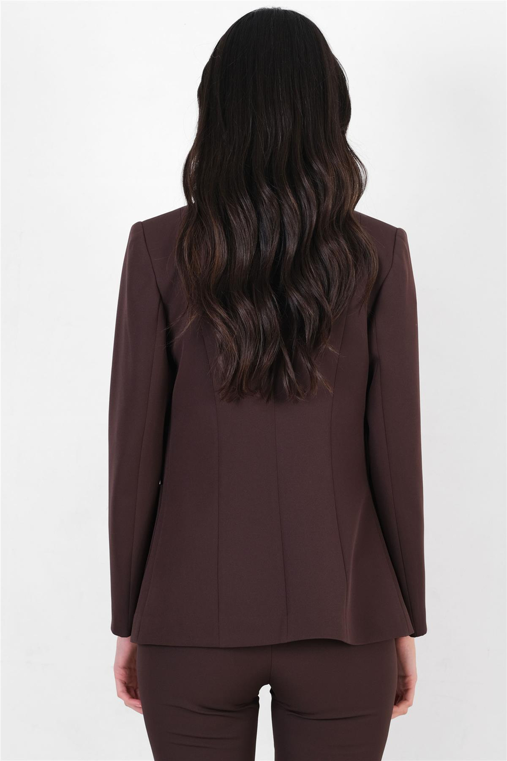 Corinta Mono Yaka Büyük Cepli Ceket KAHVE