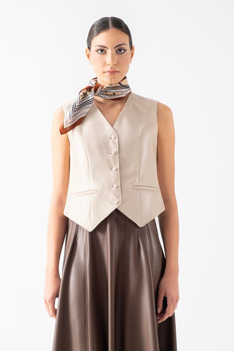 Diamantina Desenli Fular BEJ