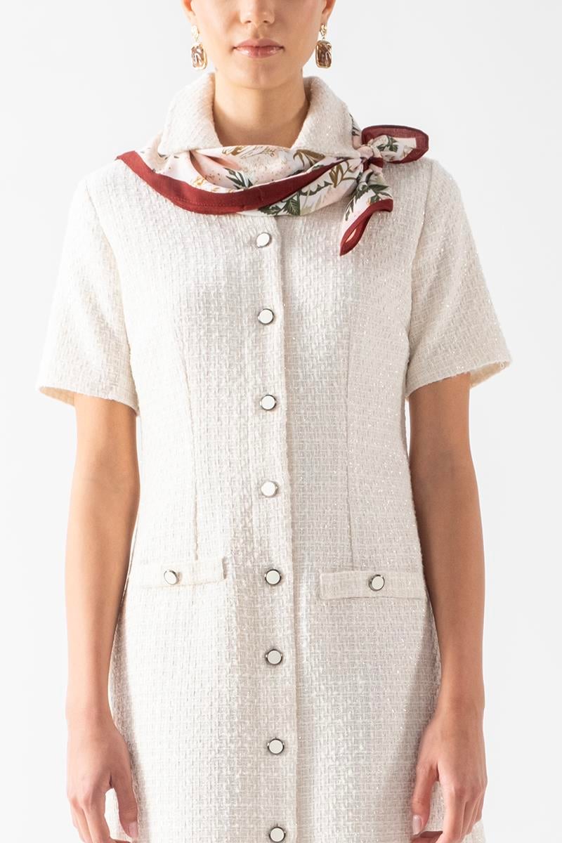 Dolcissima Desenli Fular PEMBE