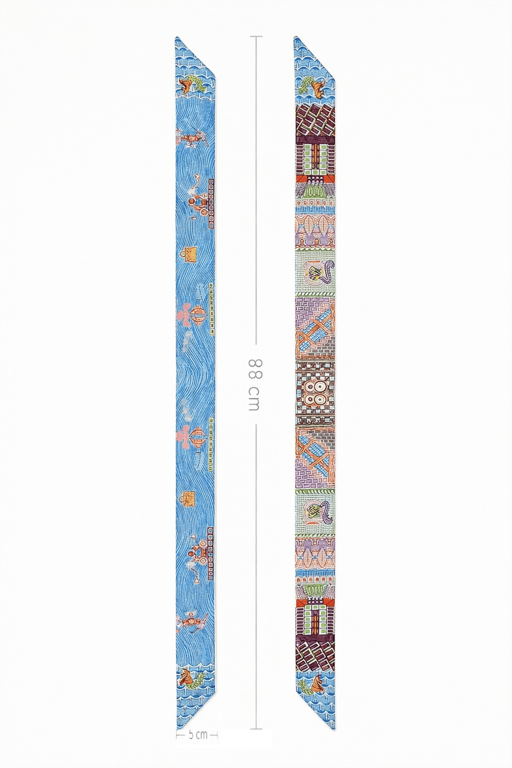 Twilly İnce Fular 88x5 cm MÜRDÜM