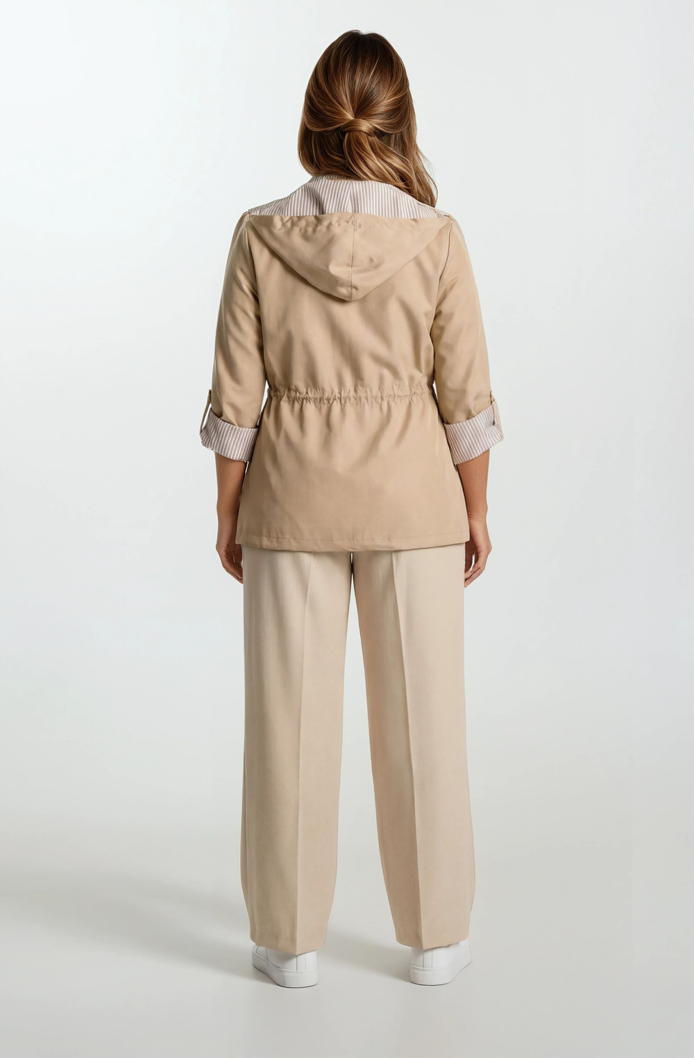 İnce Astarlı Su İtici Kapüşonlu Baharlık Kısa Parka 36-50 – Goudot AÇIK CAMEL