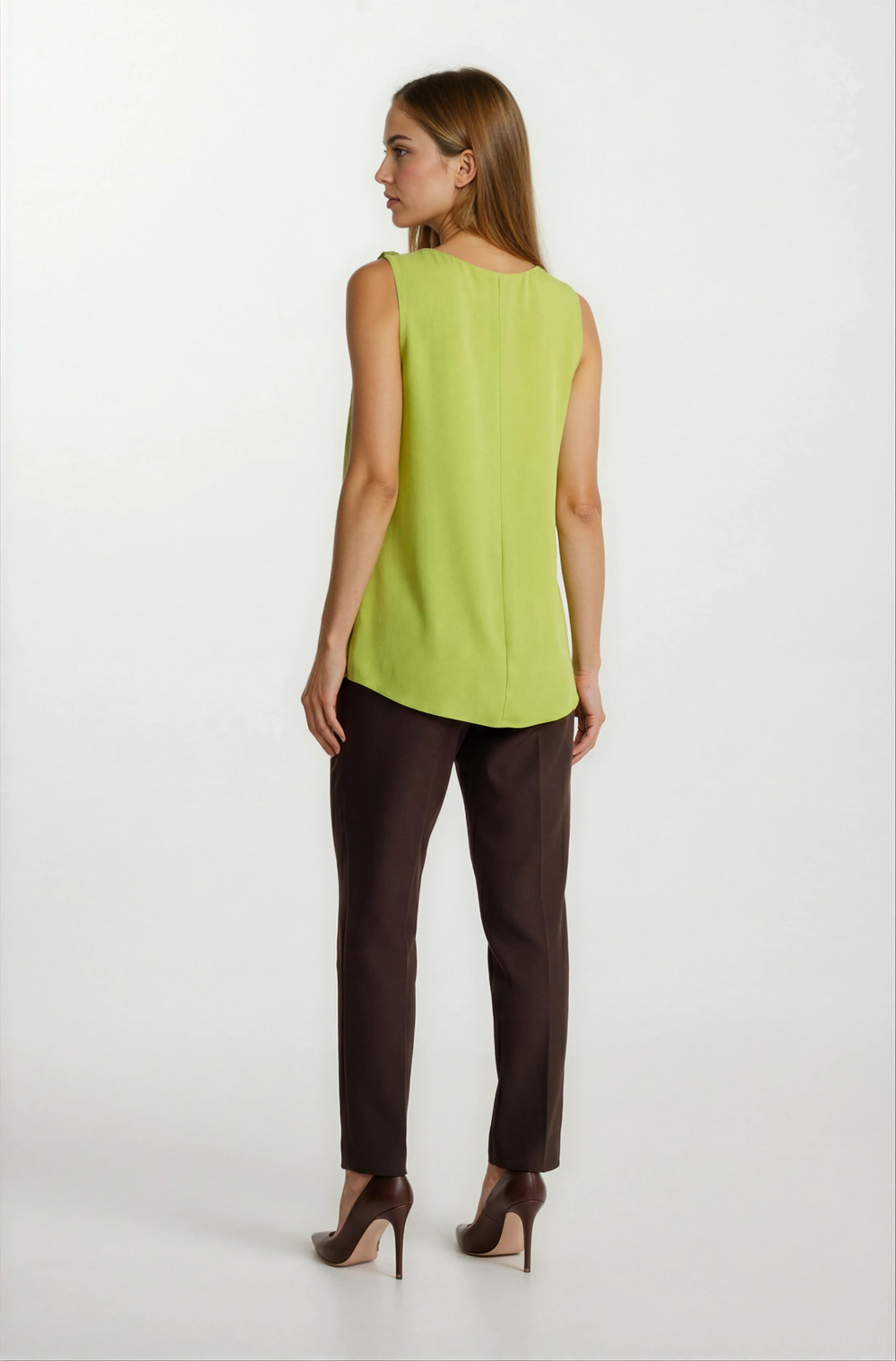 Loretana Kolsuz Rahat Kesim Bluz YAĞ YEŞİLİ