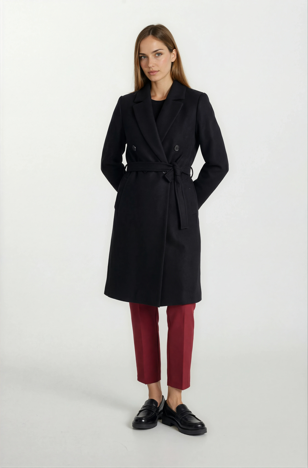 Orfello Mono Yaka Kruvaze Kaban SİYAH