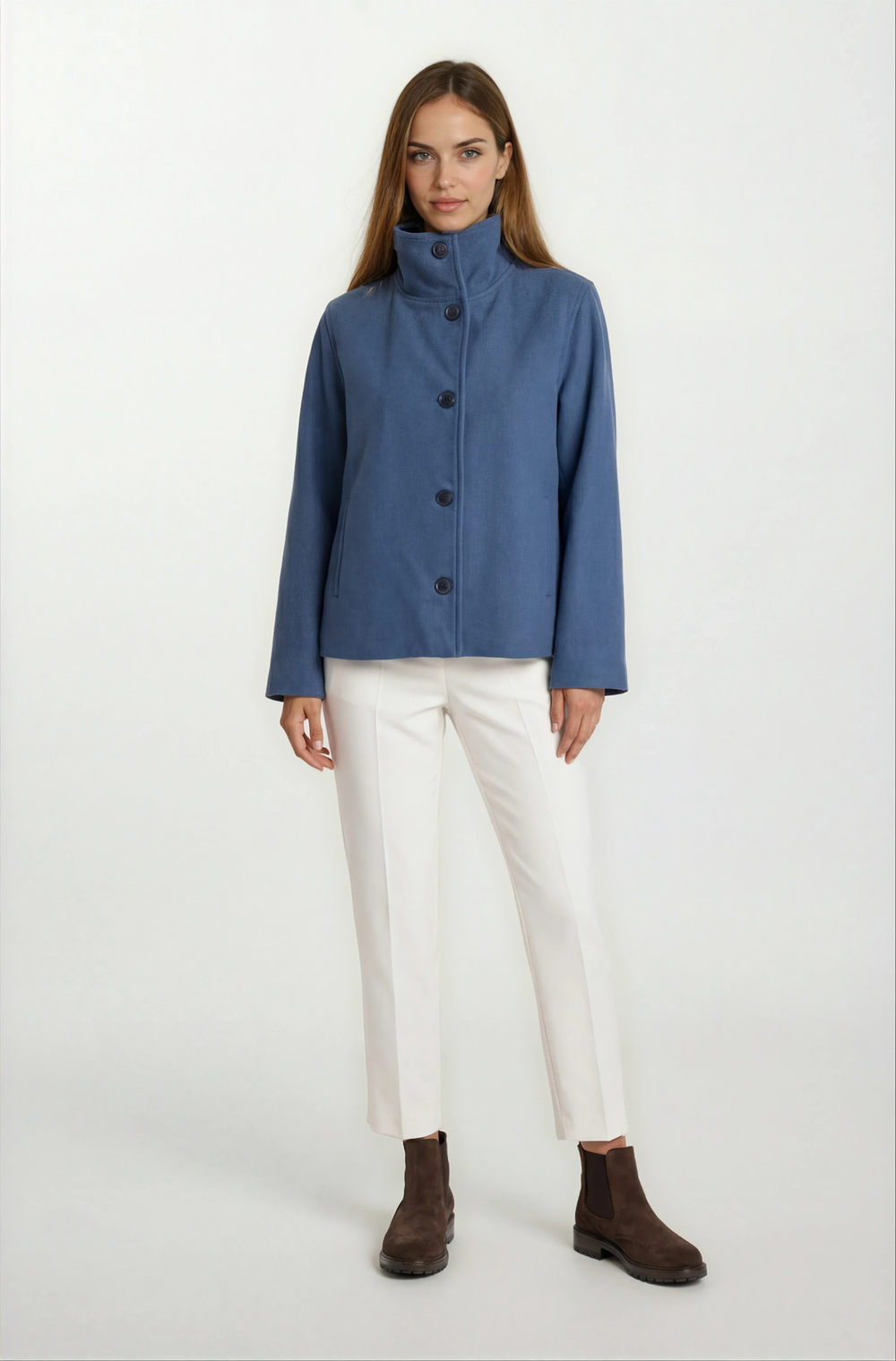 Rowlands Dik Yaka Flota Cepli Kap İNDİGO