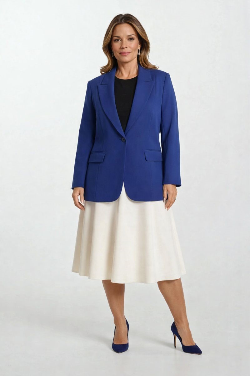 Sanfelice Klasik Yaka Tek Düğme Ceket LACİVERT