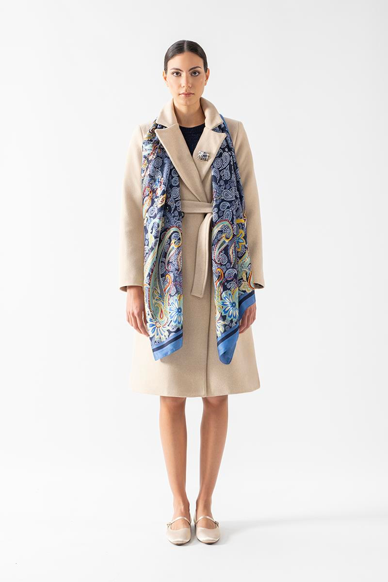 Soderbergh Desenli Şal LACİVERT