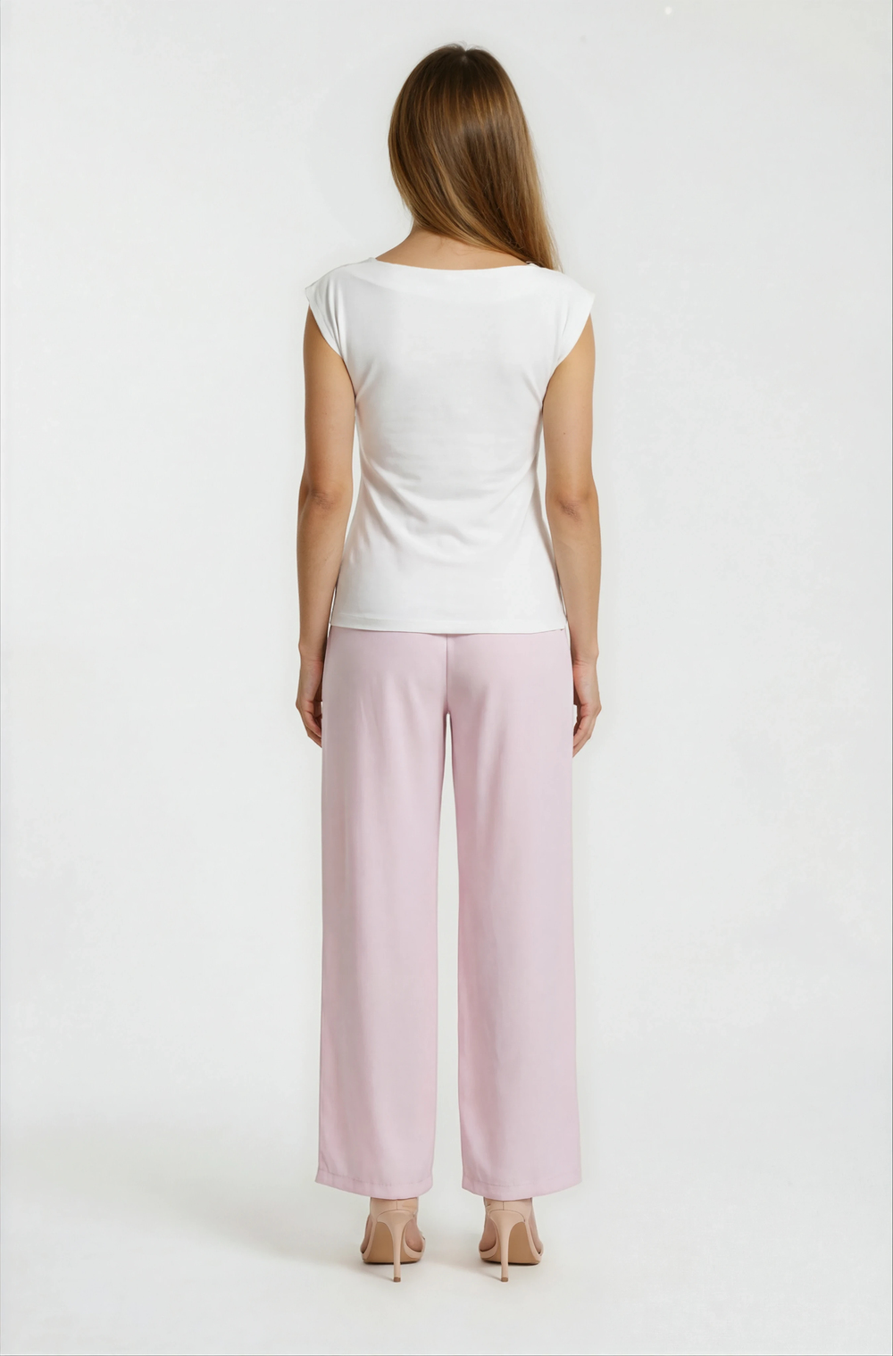 Yan Drape Detaylı Kayık Yaka Bluz EKRU
