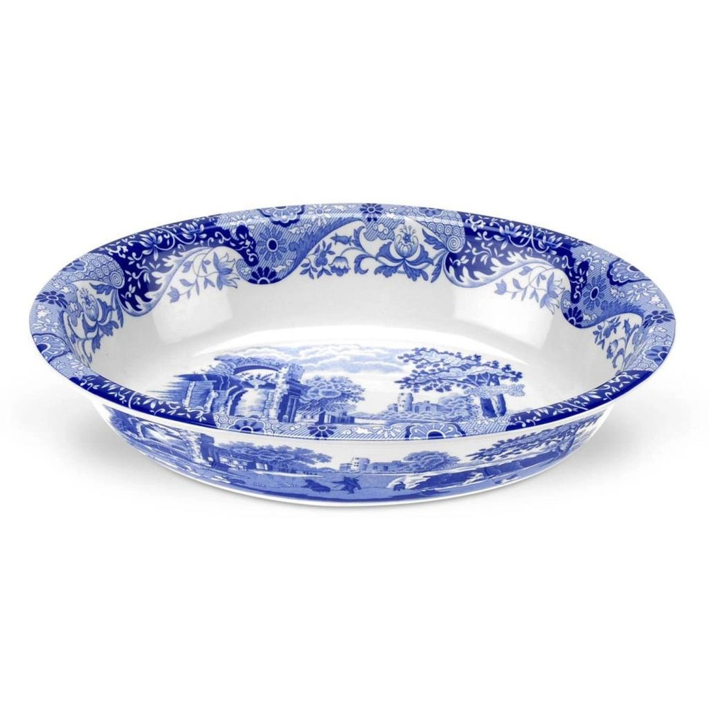 Blue Italian 28 C m Oval Çukur Servis