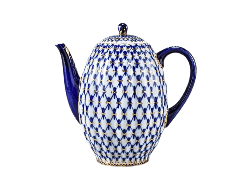 Cobalt Net Lale Form Kahve Potu 1200 ml 
