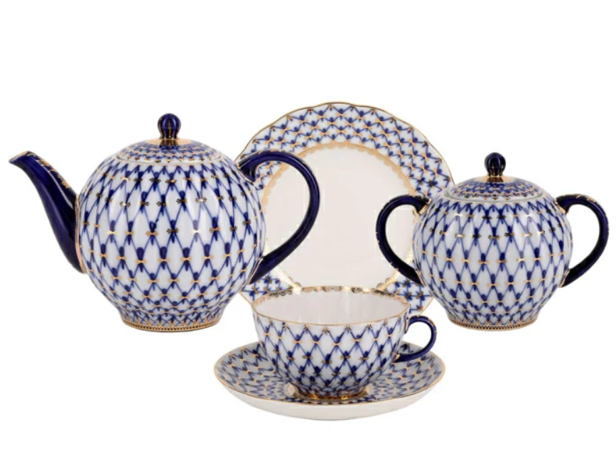 COBALT NET MAVİ ÇAY SETİ