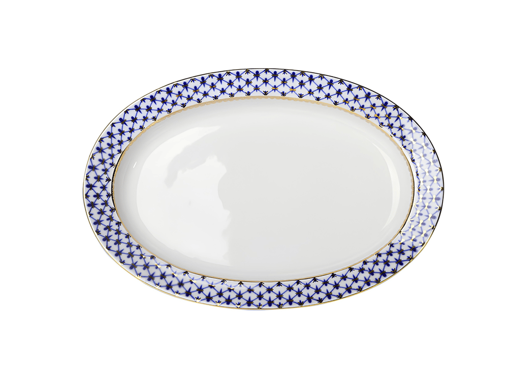 COBALT NET MAVI OVAL SERVISLIK 28CM