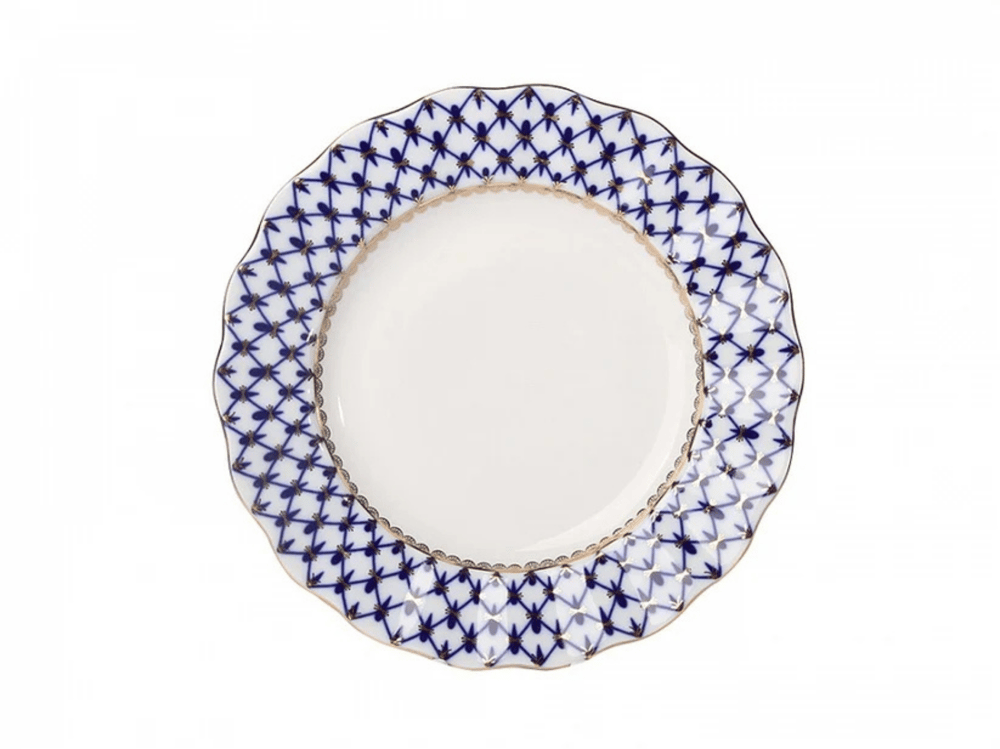Cobalt Net Pasta Tabağı Dalga Kenar 18 cm 