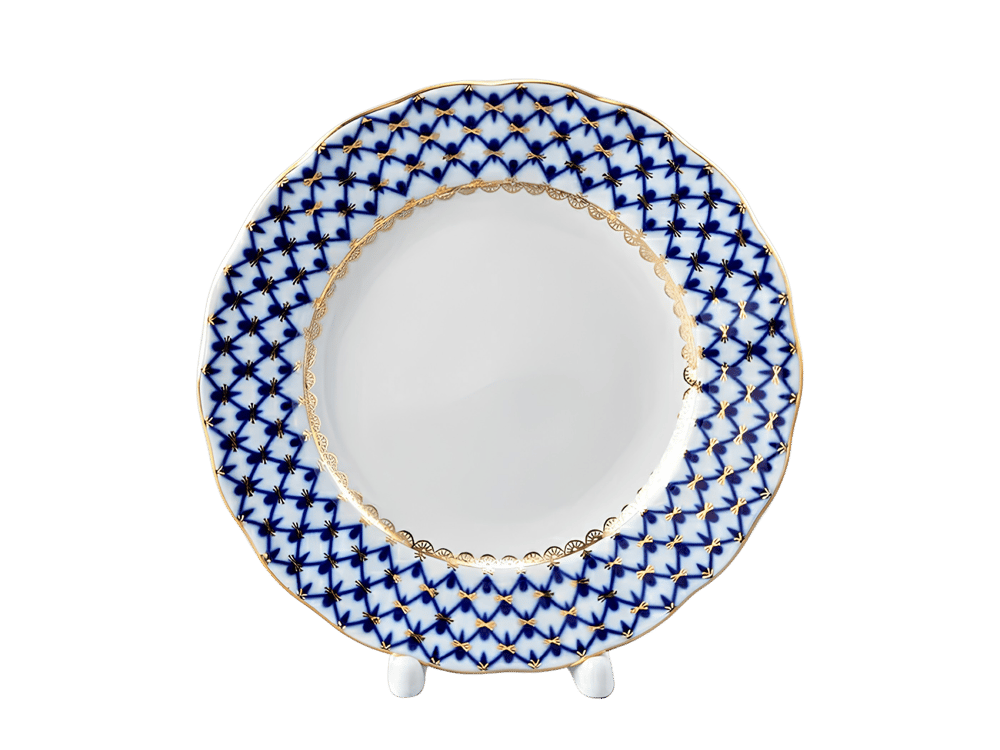 Cobalt Net Pasta Tabağı Dalga Kenar 20 cm 