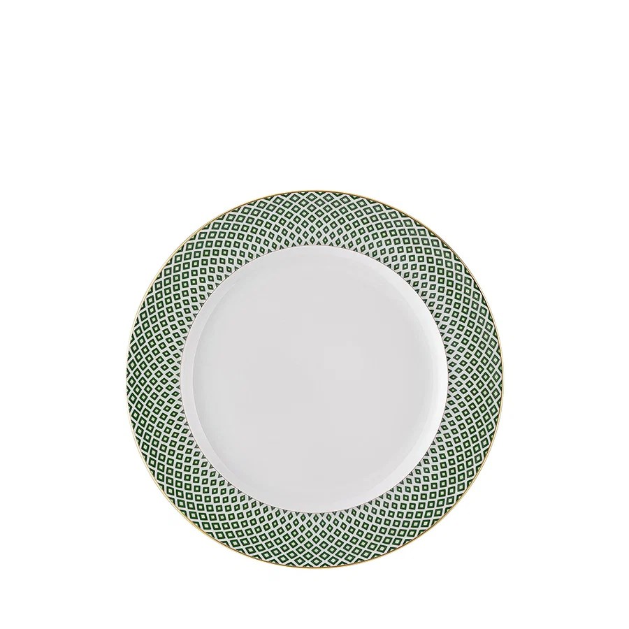 Francis Carreau Yeşil Porselen Pasta Tabağı 22 cm