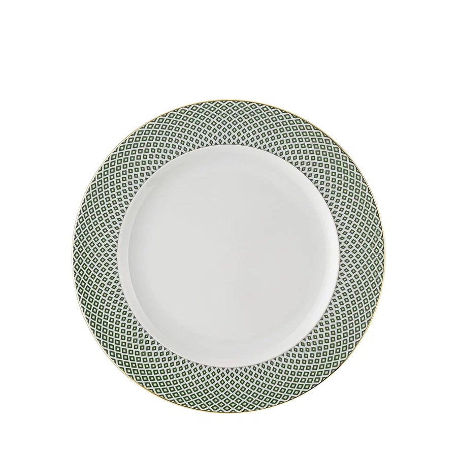 Francis Carreau Yeşil Porselen Yemek Tabağı 27 cm
