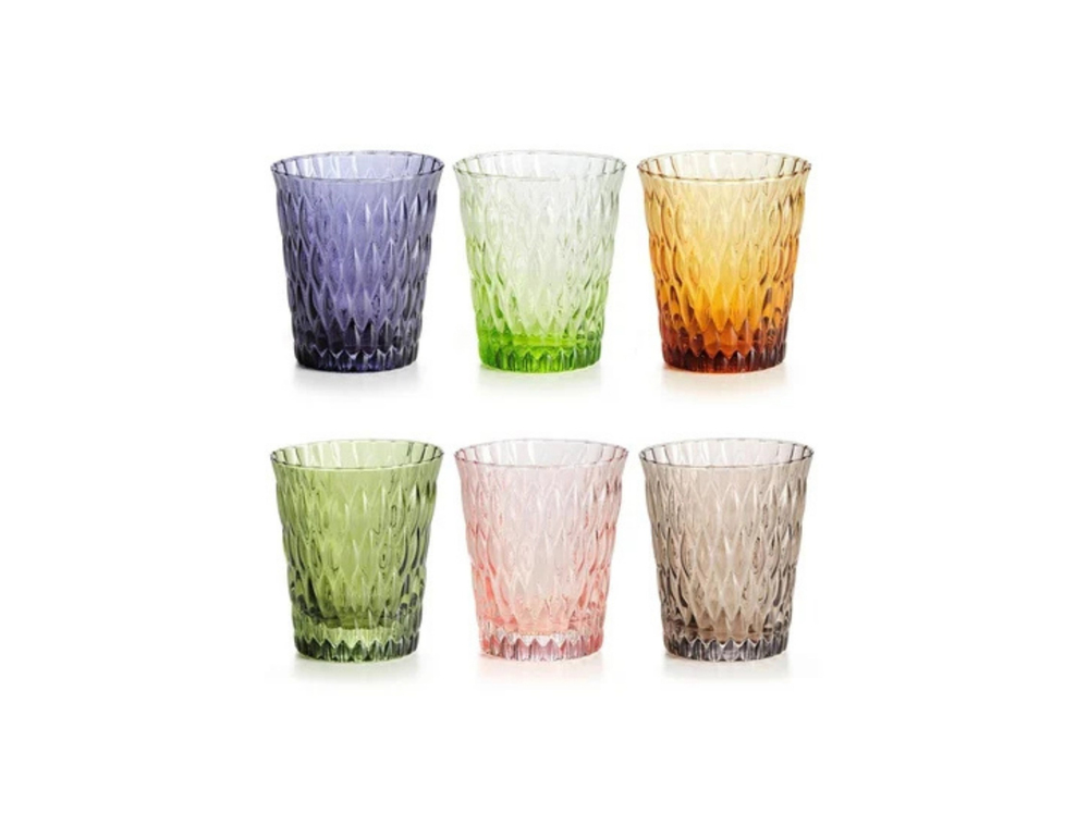 Loto 6 lı Set Renkli Bardak 32 Cl