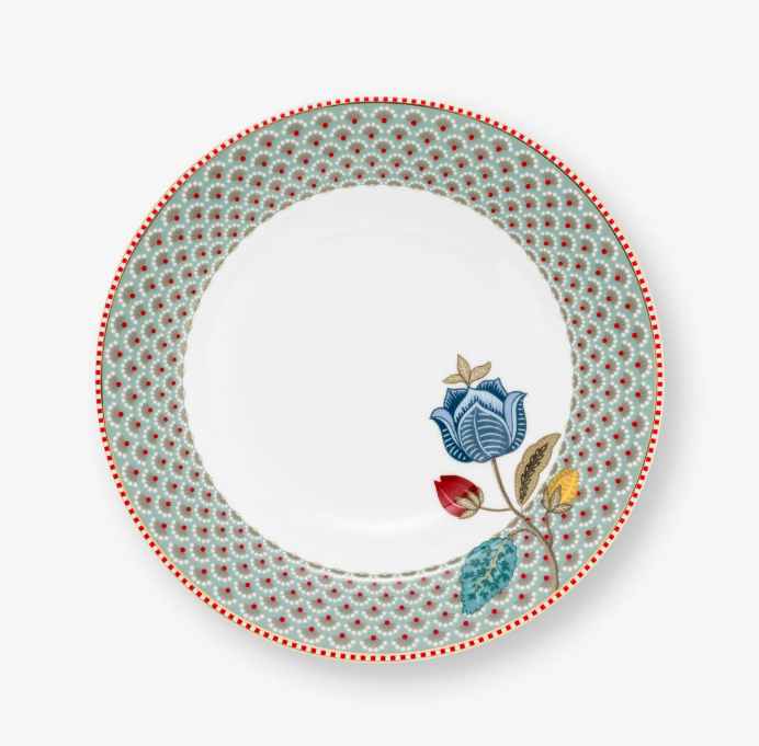 Mavi Porselen Çukur Tabak 21,5 CmMavi Porselen Çukur Tabak 21,5 Cm