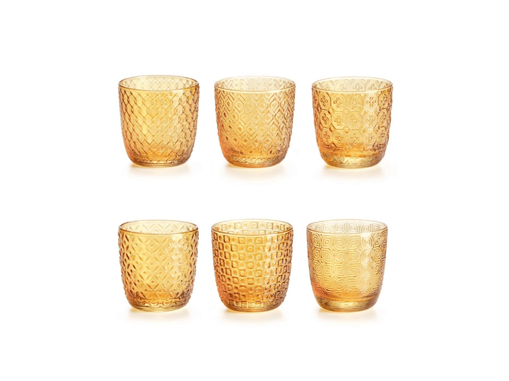 Sixties 6 lı Set Amber Bardak 31 cl