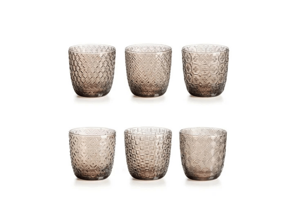 Sixties 6 lı Set Bronze Grey Bardak 31 cl