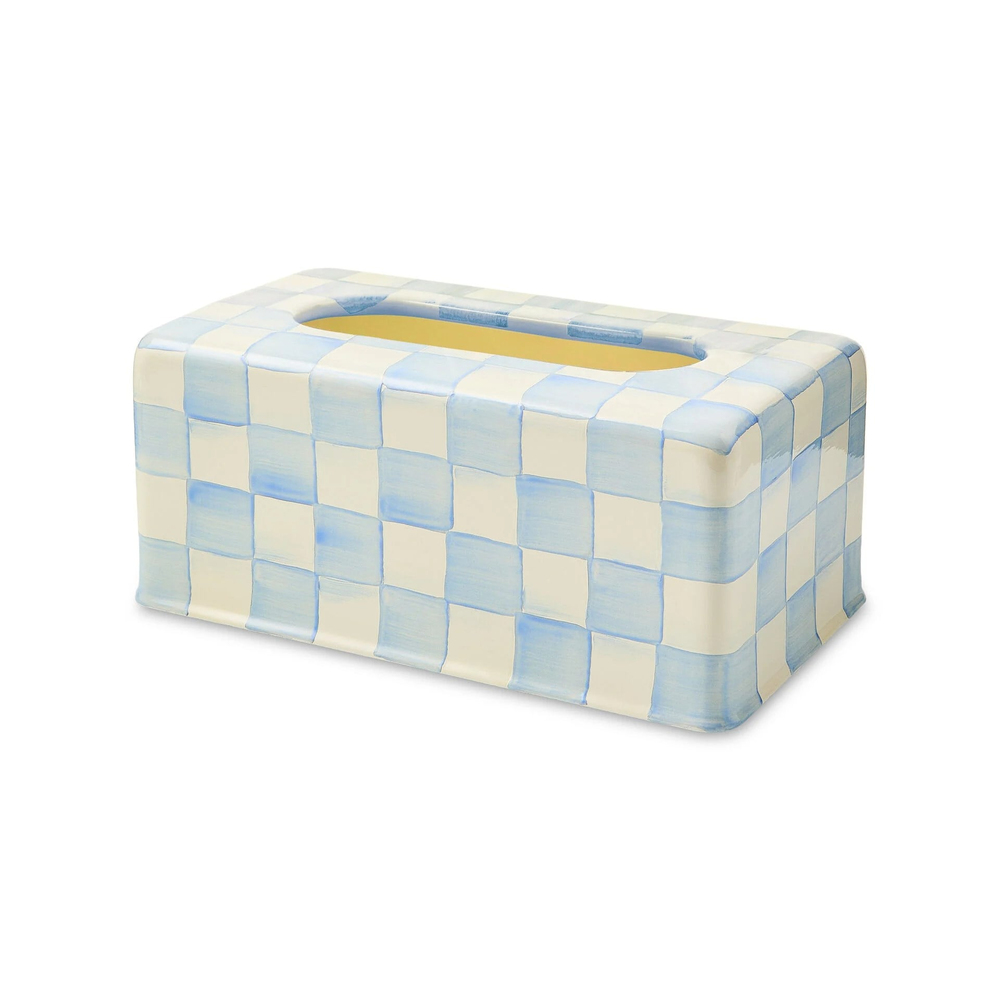 Sky Check Standard Tissue Box Cover