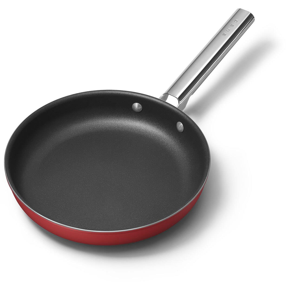 SMEG Cookware 50'S Style Kırmızı Tava 26 cm 4,5 mm taban kalınlığı, 2,3 lt hacim