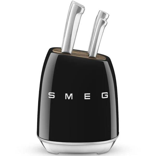 SMEG SİYAH STANDLI BIÇAK SETİ