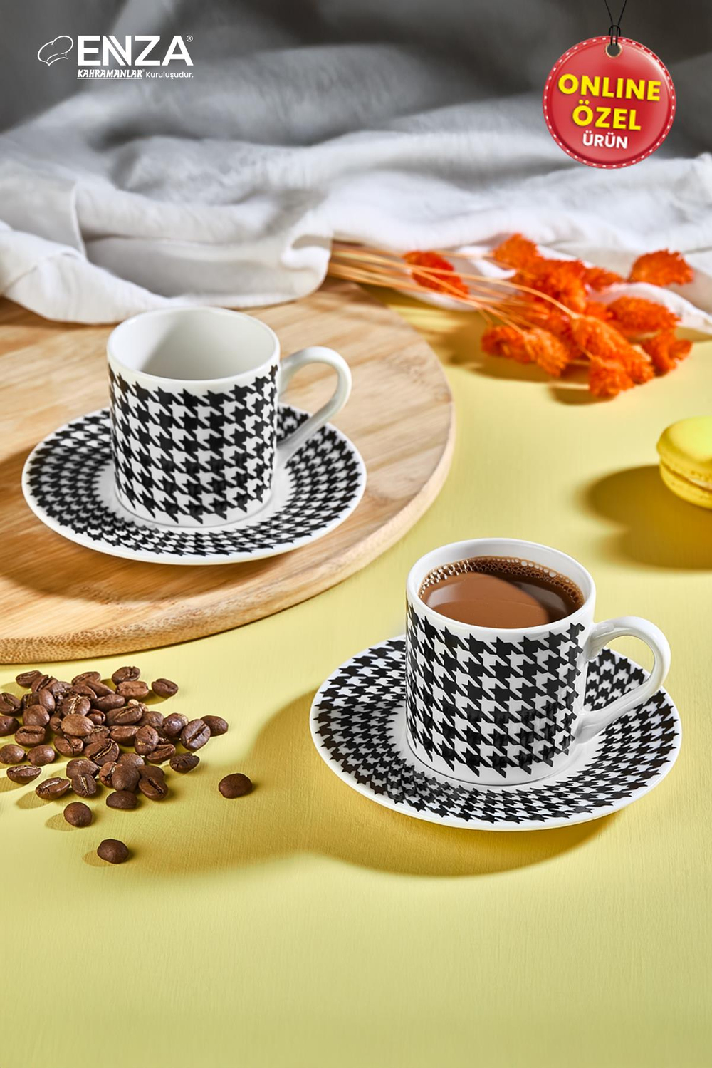 EnzaValenta 2'li Porselen Fincan TakımıA-702