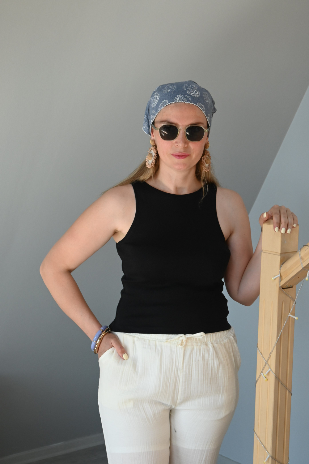 RİBANA KUMAŞ HALTER SİYAH ATLET