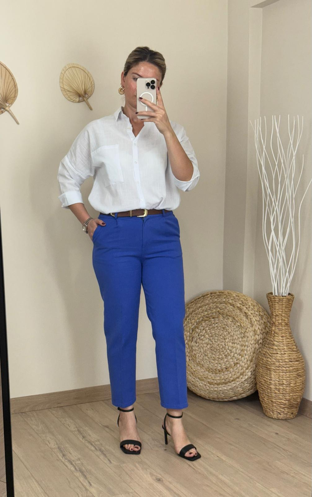 PREMİUM KALİTE KEMERLİ KOYU MAVİ PANTALONPANTOLON