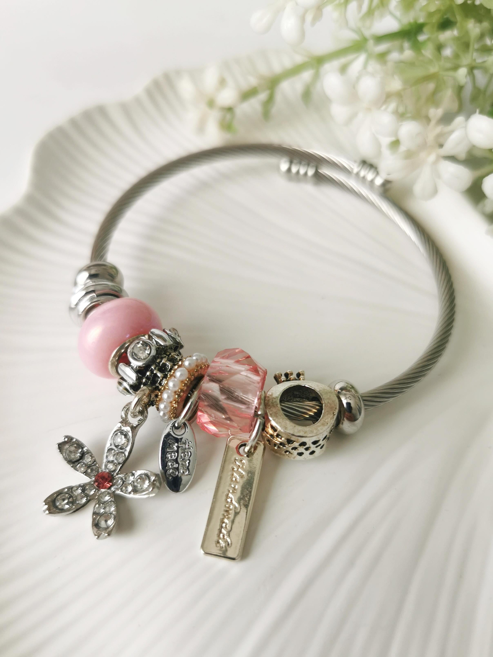 Çelik Charm Bileklik