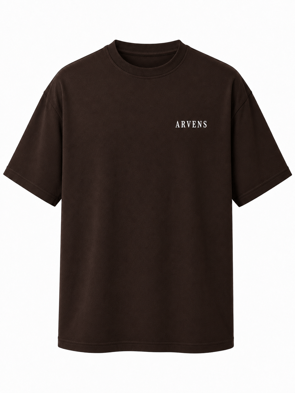 Arvens Kahverengi Premıum Basıc Oversize T-shırt