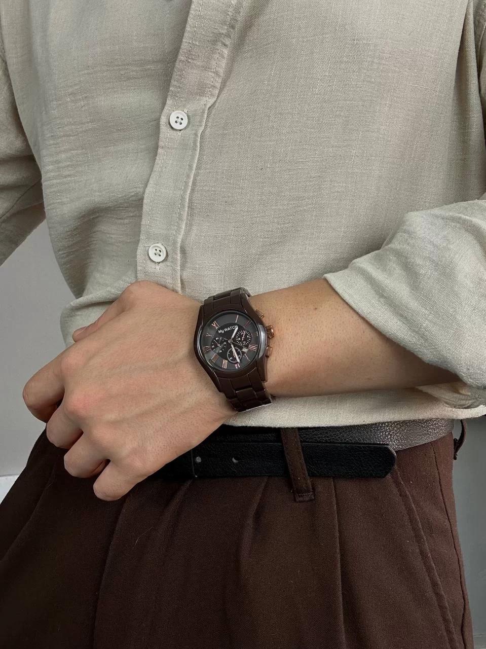 Brown Cord Vintage Wristhwatch