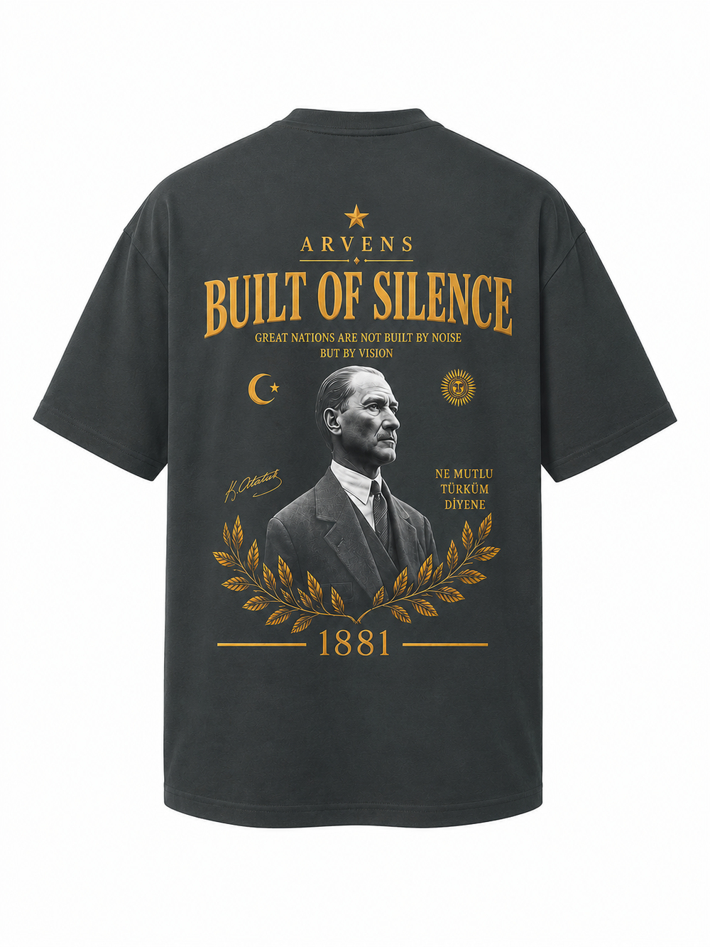 Buılt Of Sılence Premıum Zümrüt Yeşili Oversize T-shırt
