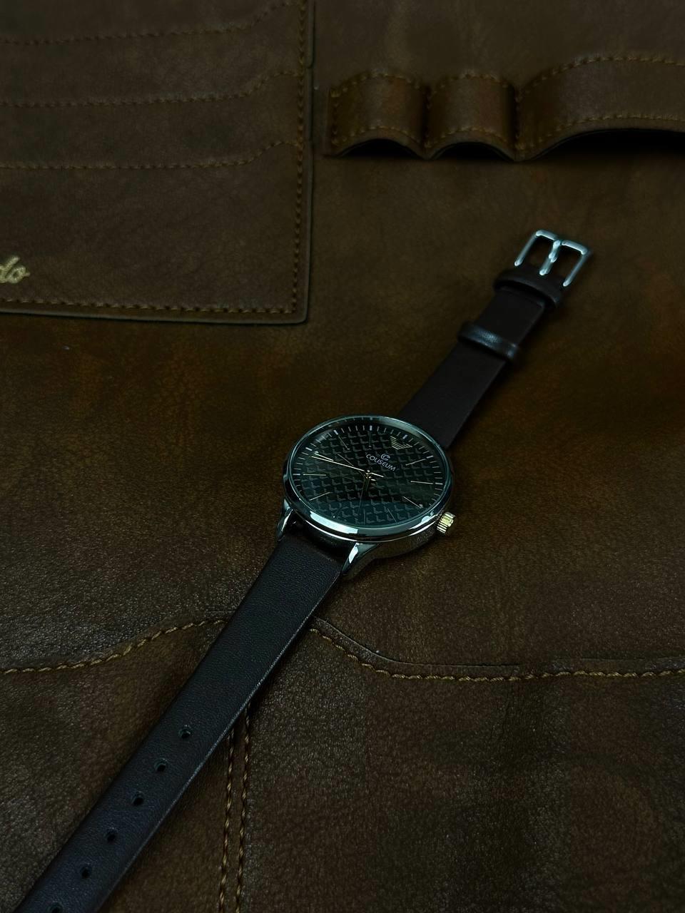 C.S Women Brown Cord Vintage Wristhwatch