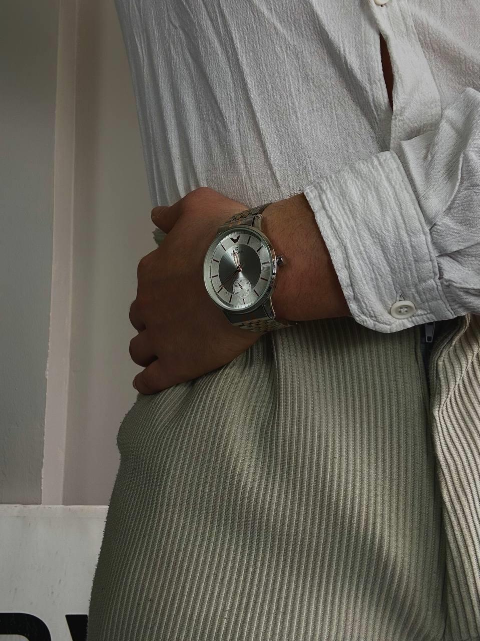 C.S White Silver Vintage Wristhwatch