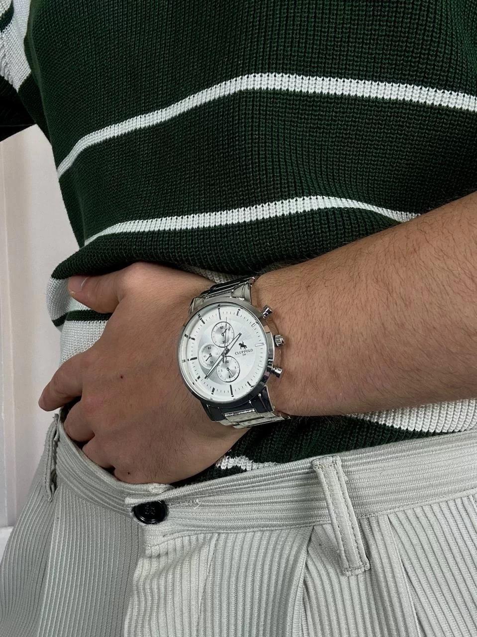 C.H White Screen Vintage Wristhwatch