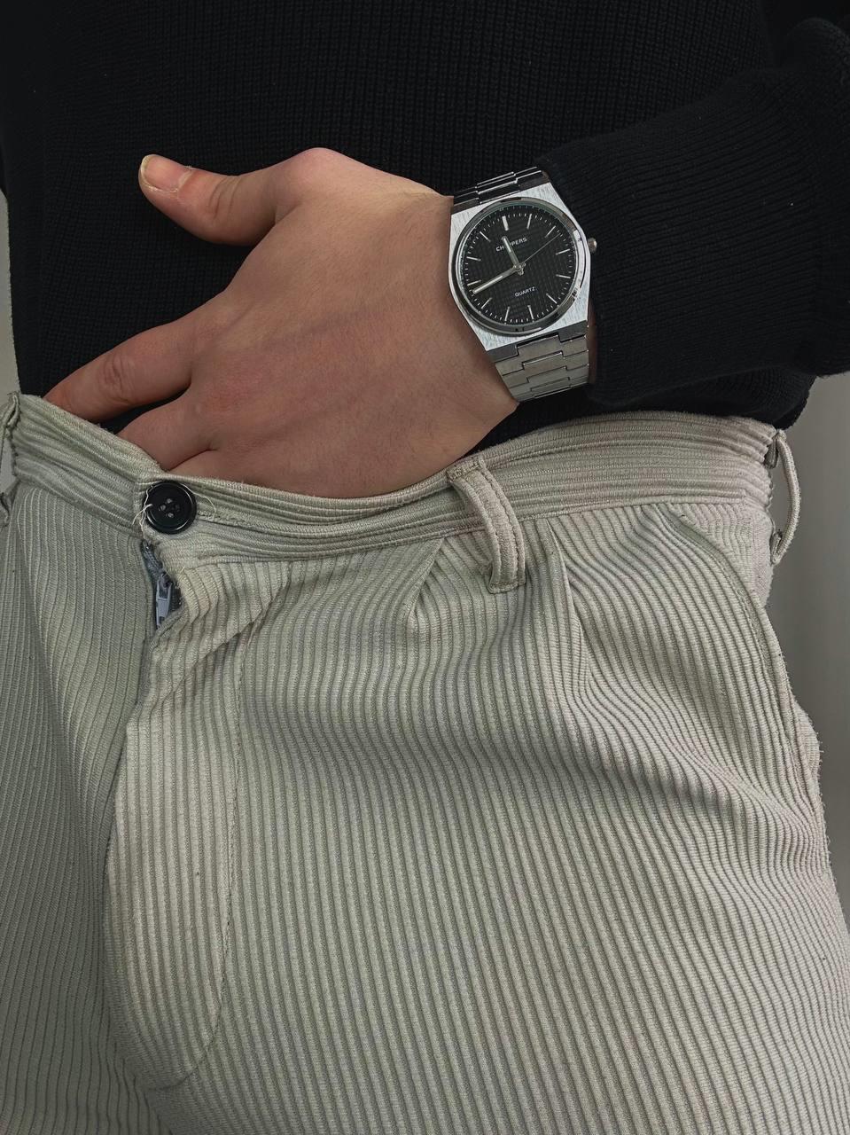 C.S Grey Cord Vintage Wristhwatch