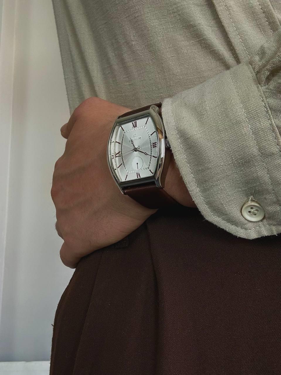 C.S Dark Brown Cord Vintage Wristhwatch