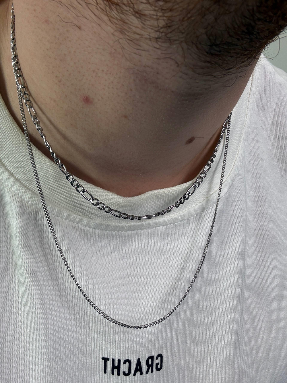 Double Figaro Chain Necklace