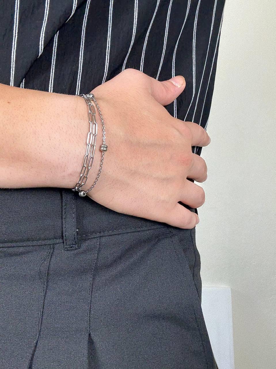 Double Long Chain Bracelet