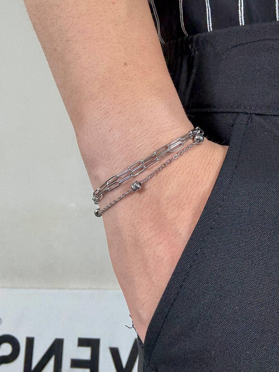 Double Long Chain Bracelet