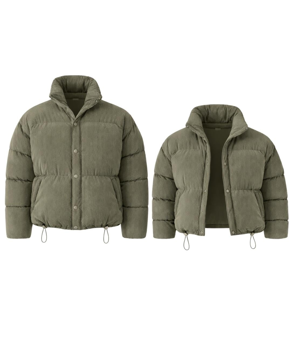 Frostline Haki Couple (Çift) Oversize Fit Premium Şişme Mont