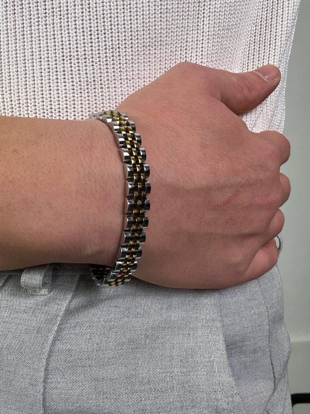 G. Silver Rolex Bracelet