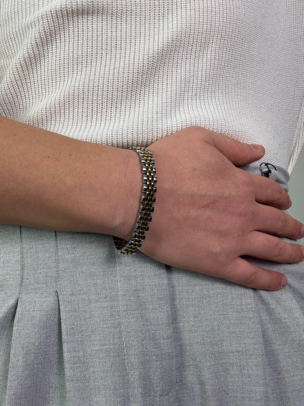 G. Silver Rolex Bracelet