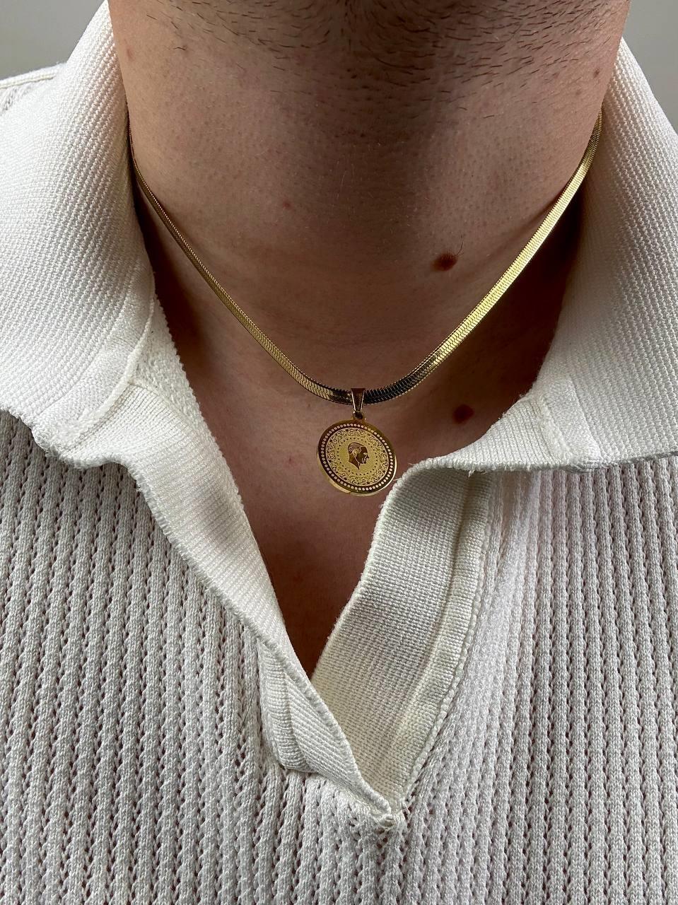 Gold Mustafa Kemal Atatürk Necklace