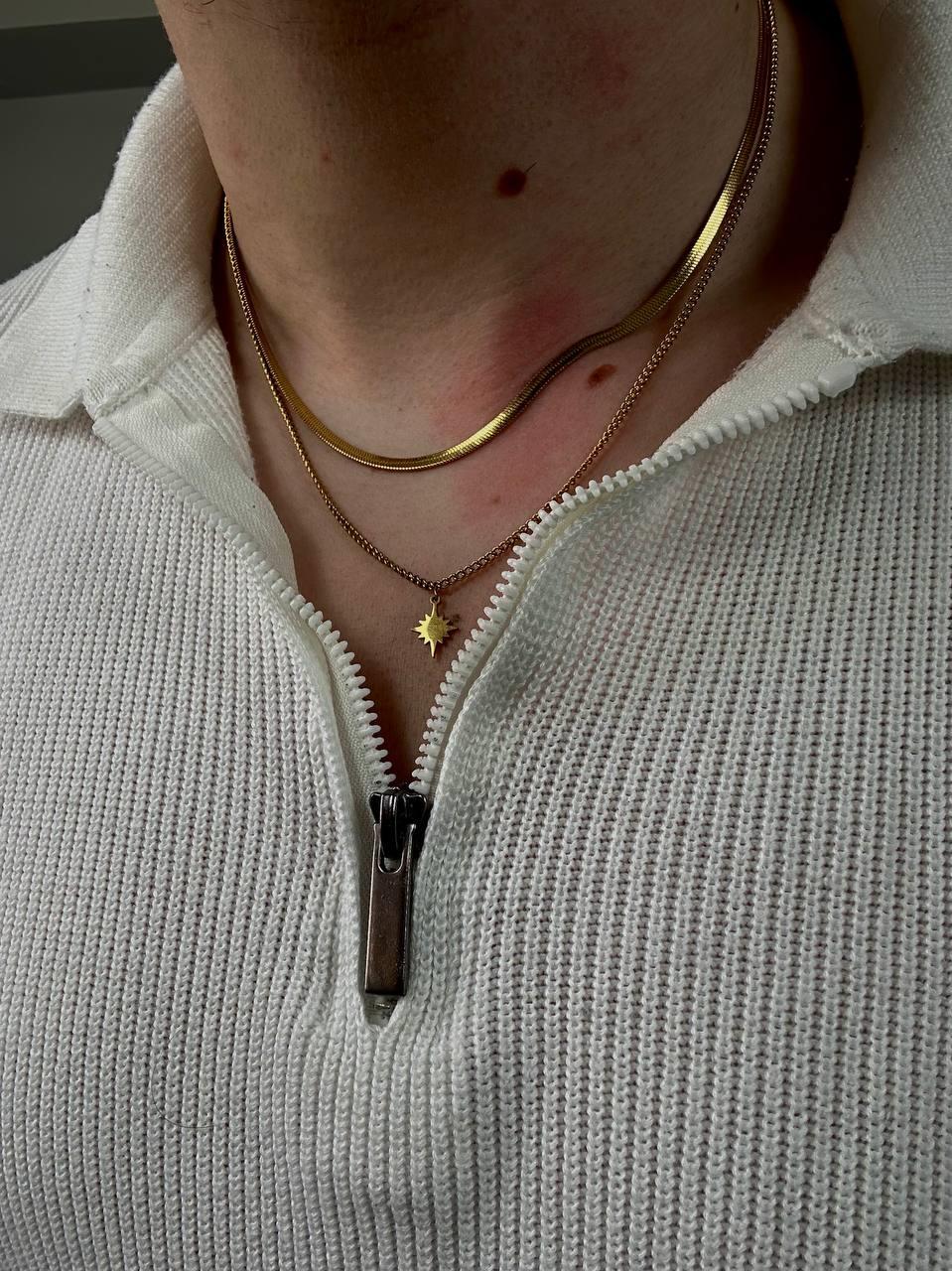 Gold North Star Necklace