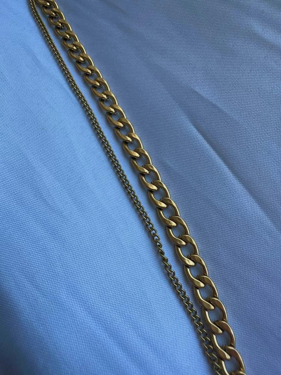 Gold Two Chain Bracelet
