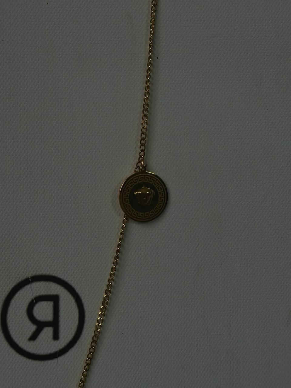Gold Versace Relief Necklace