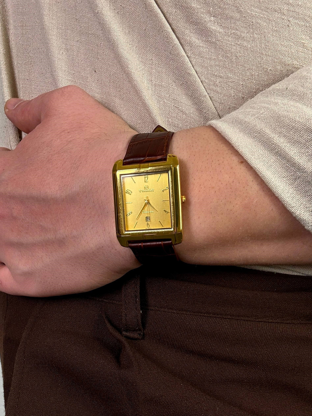 Montre Premium Vintage Leather Cord Wisthwatch