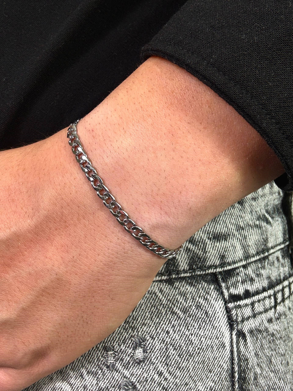 Morvane Silver Chain Bracelet